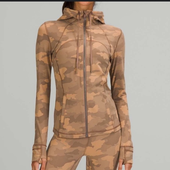 Lululemon Nulu Hooded Define Align Jacket 6 Camo Beige - Picture 1 of 11